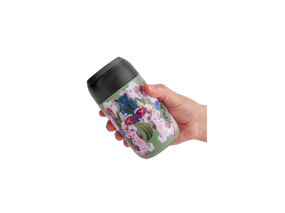 Chillys S2 Coffee Cup Orchid Panther, Ανοξείδωτο Ισοθερμικό Ποτήρι, 340ml