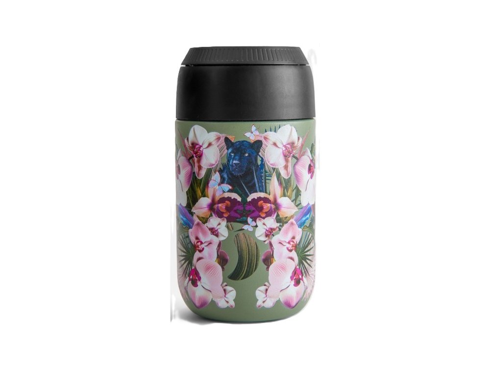 Chillys S2 Coffee Cup Orchid Panther, Ανοξείδωτο Ισοθερμικό Ποτήρι, 340ml