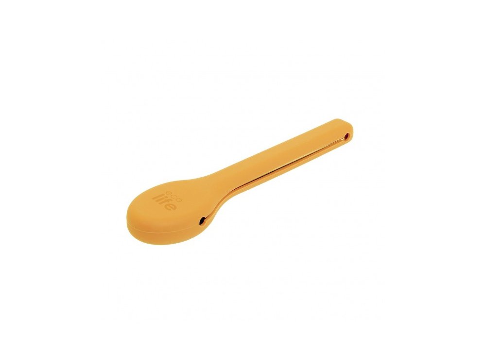 Ecolife Cutlery Yellow, Σετ μαχαιροπίρουνα σε θήκη Σιλικόνης, 1σετ