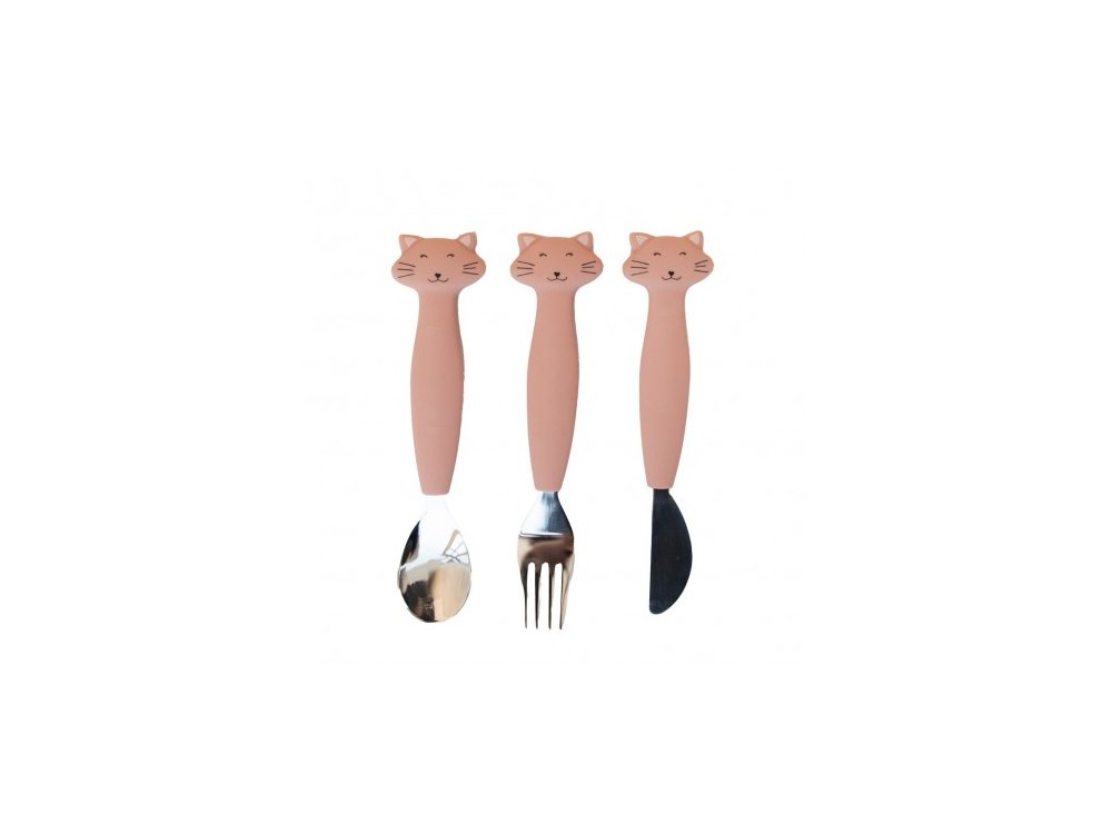 Trixie Silicone Cutlery, Mrs. Cat, Σετ Κουτάλια Σιλικόνης, 3τμχ