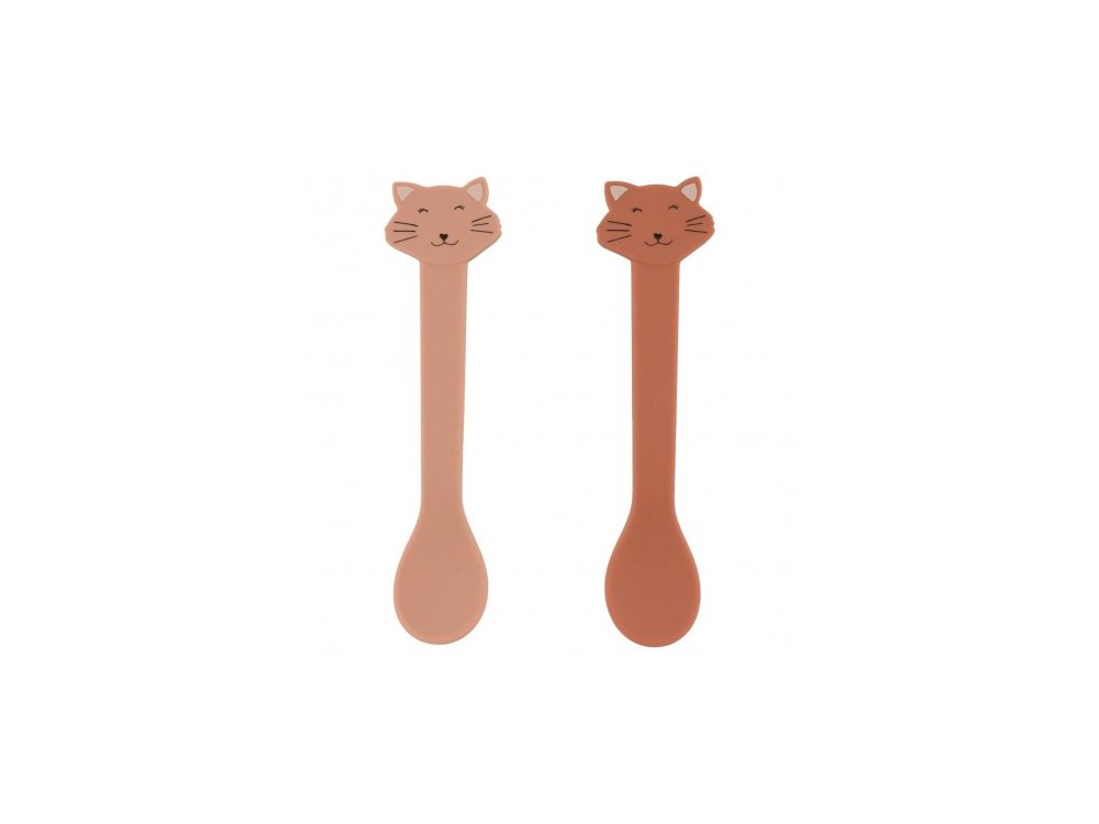 Trixie Silicone Spoon Mrs.Cat, Κουτάλια Σιλικόνης, 4m+, Πακέτο 2τμχ