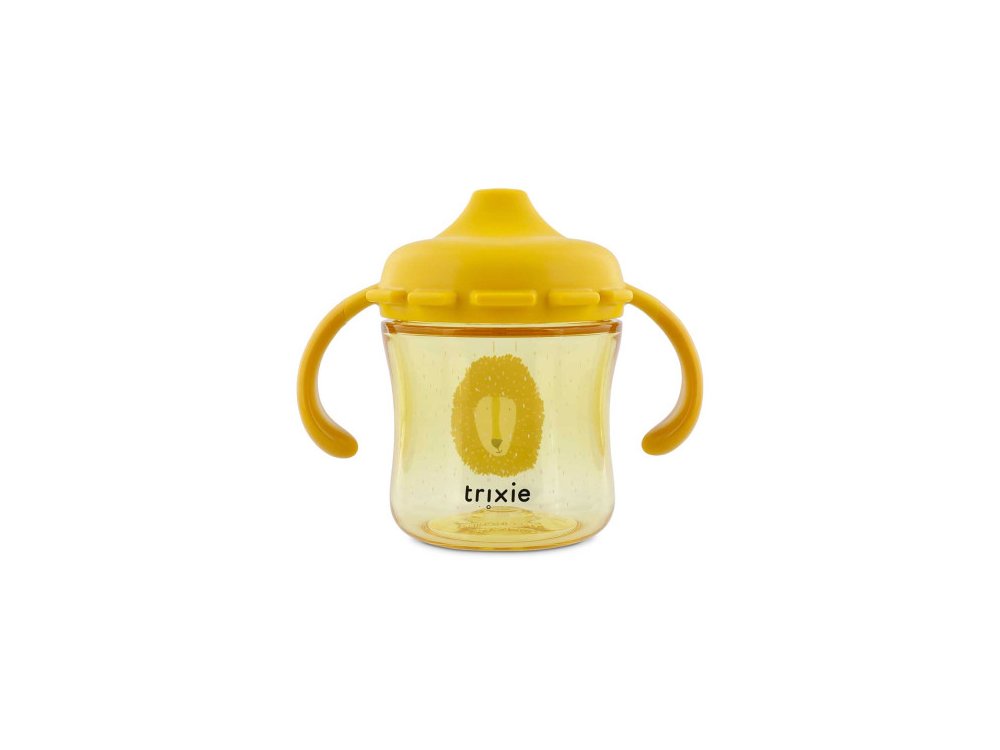 Trixie Sippy Cup Mr Lion Εκπαιδευτικό Ποτηράκι Με Μαλακό Στόμιο & Χερούλια Για 4m+, 200ml