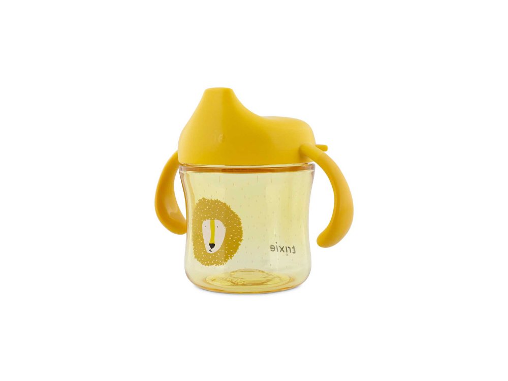 Trixie Sippy Cup Mr Lion Εκπαιδευτικό Ποτηράκι Με Μαλακό Στόμιο & Χερούλια Για 4m+, 200ml