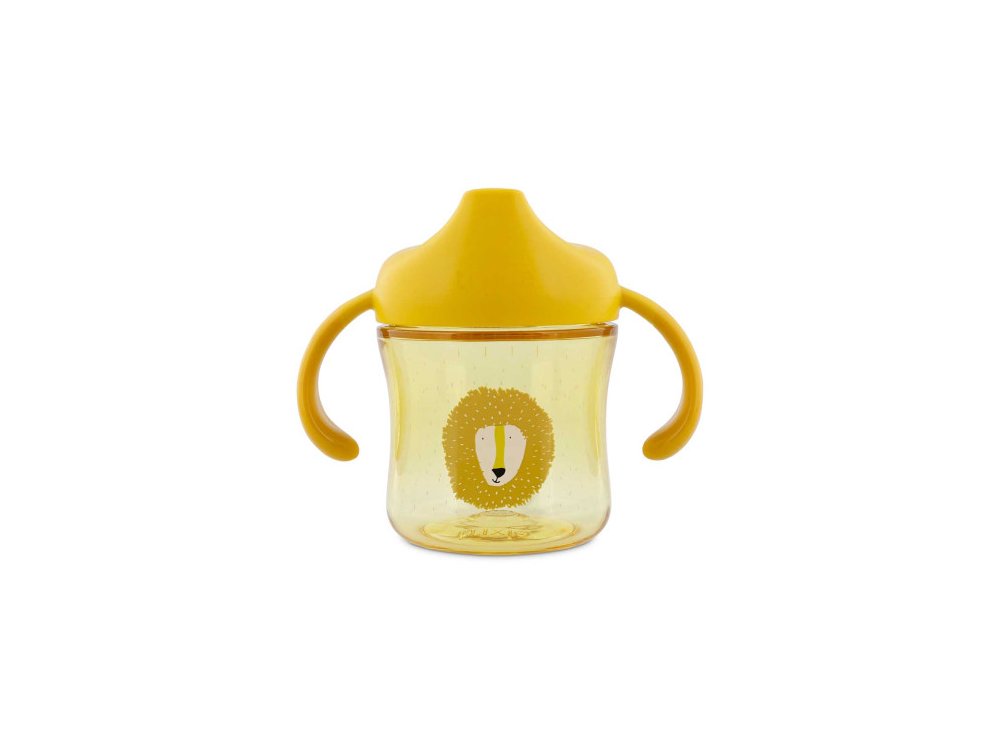 Trixie Sippy Cup Mr Lion Εκπαιδευτικό Ποτηράκι Με Μαλακό Στόμιο & Χερούλια Για 4m+, 200ml