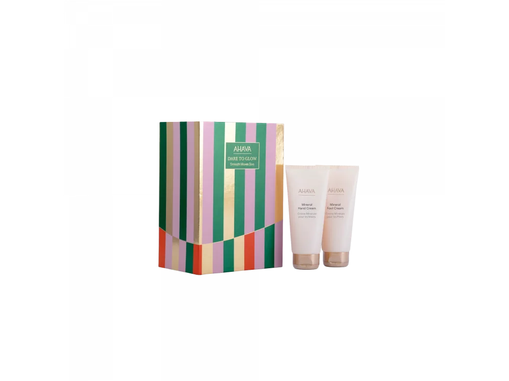 Ahava Dare to Glow Smooth Moves Duo, Ενυδατική κρέμα για χέρια & πόδια, 2τμχ
