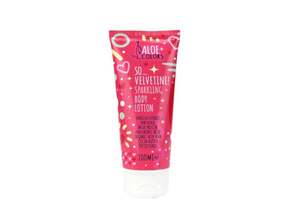 Aloe+Colors So Velvetine! Sparkling Body Lotion, Γαλάκτωμα Σώματος, 100ml