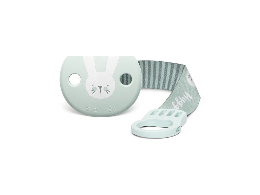 Suavinex Κλιπ Πιπίλας Hygge Rabbit Kορδελα Green