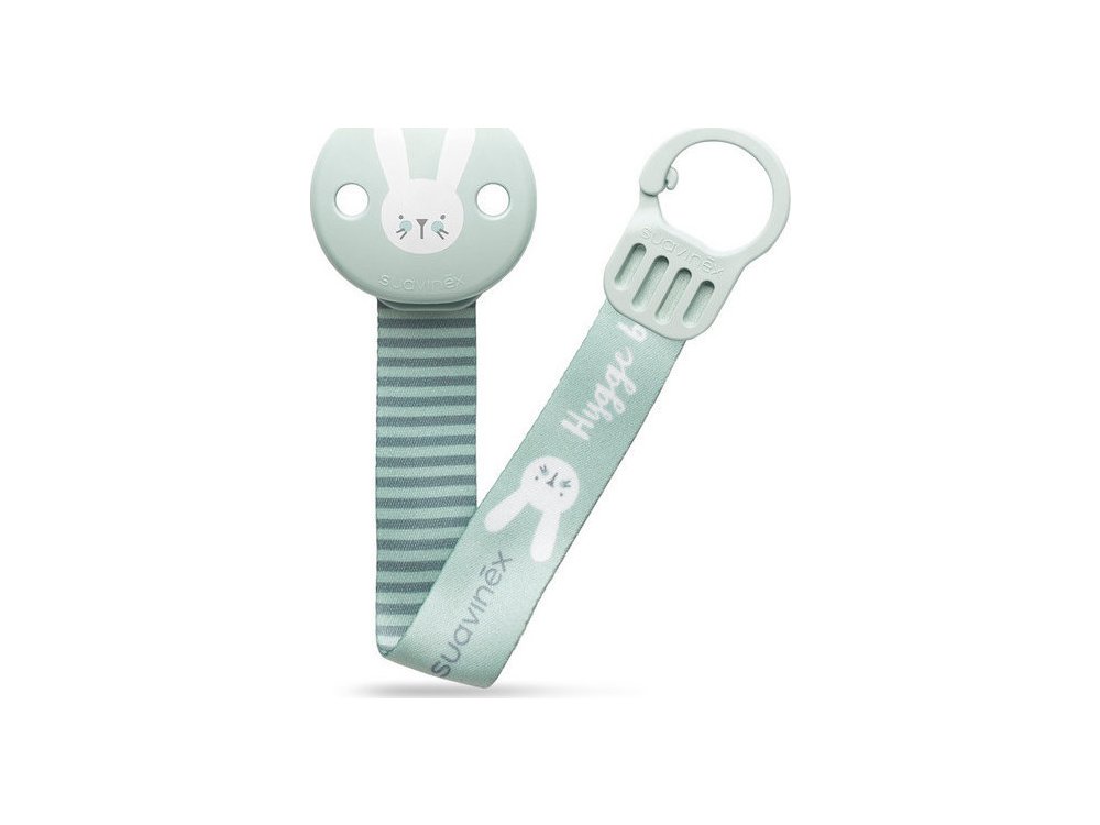 Suavinex Κλιπ Πιπίλας Hygge Rabbit Kορδελα Green