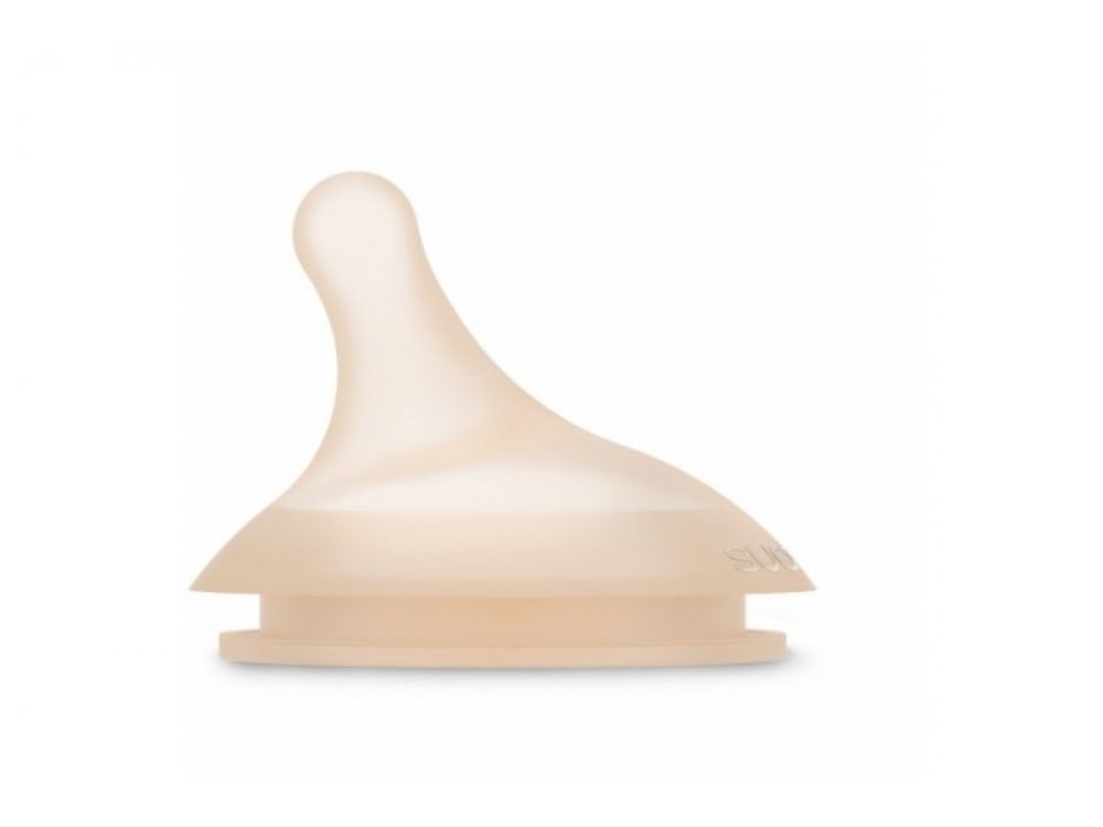 Suavinex Θηλή Για Μπουκάλι Zero Zero Μεσαίας Ροής 0m+ 2τμχ