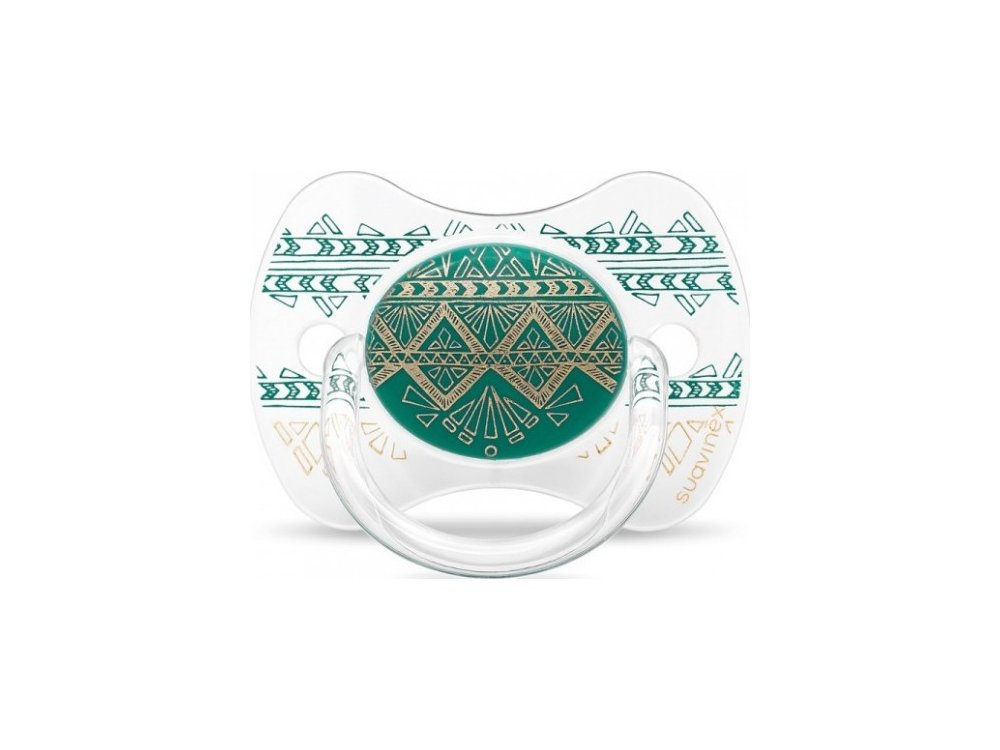 Suavinex Πιπίλα Σιλικόνης Premium Couture, 0-4m+, Green