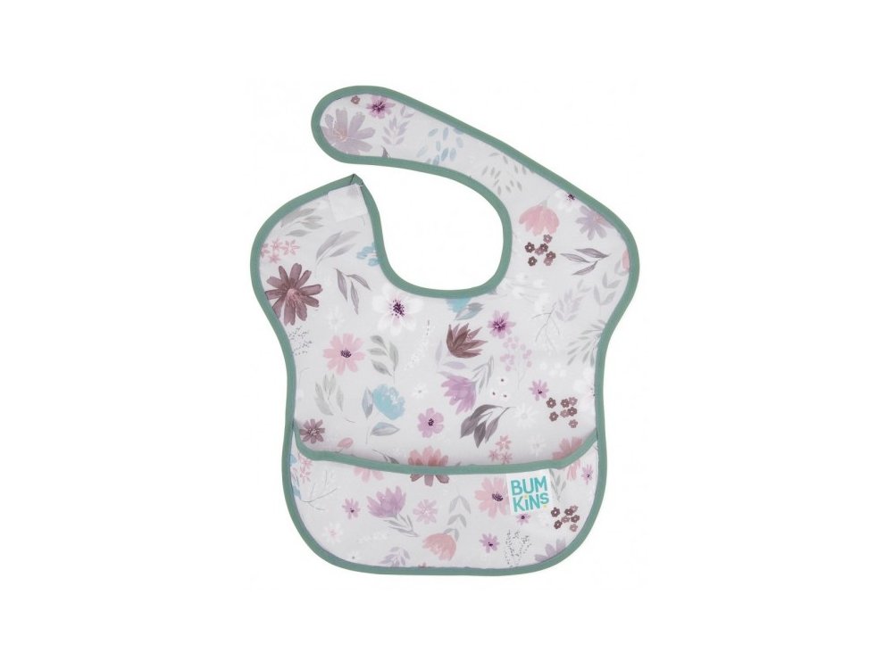 Bumkins Baby Bib Floral, Σαλιάρα Αδιάβροχη απο 6-24μηνών, 1τμχ