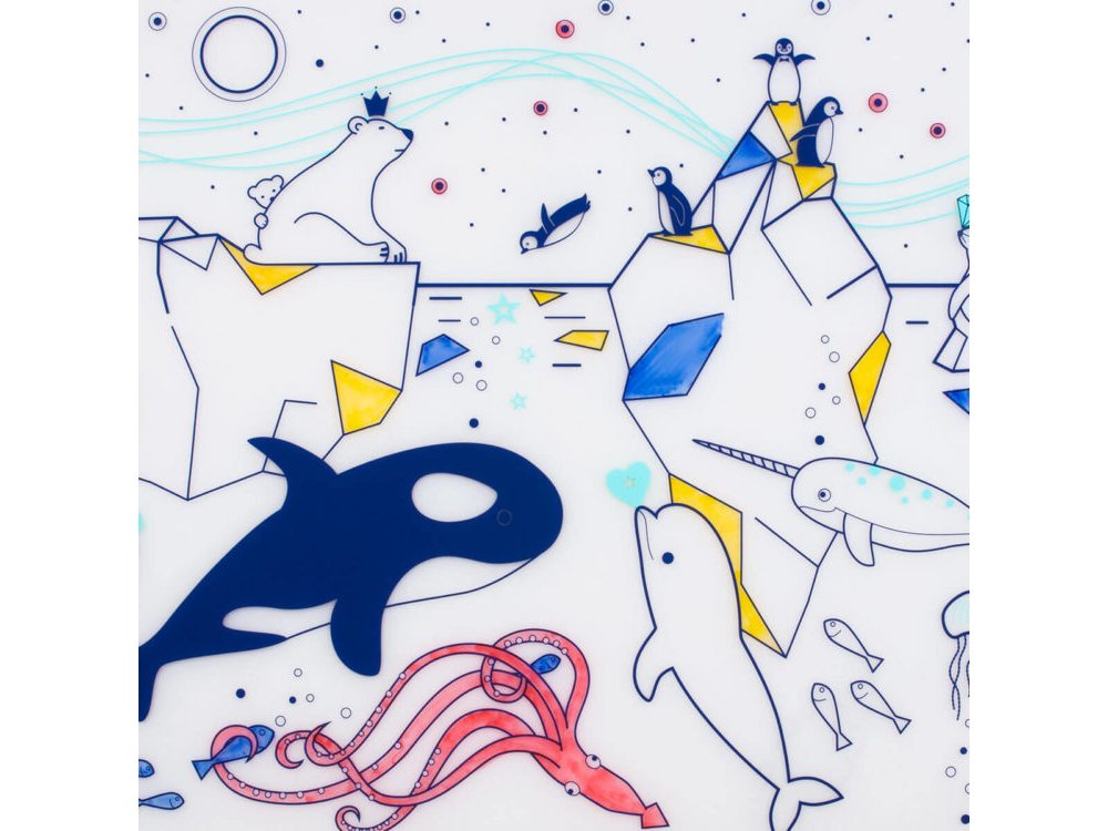 Super Petit Σουπλά ζωγραφικής από σιλικόνη / Σετ "Iceberg"