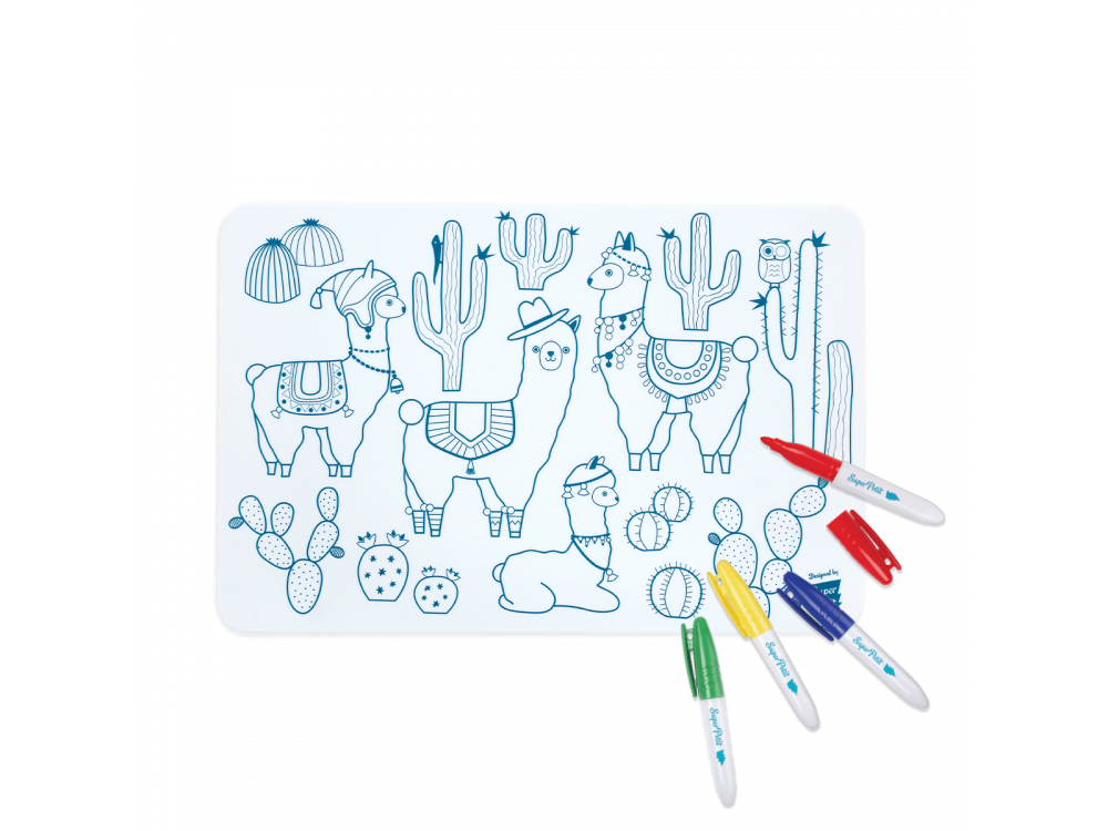 Super Petit Mini Σουπλά ζωγραφικής από σιλικόνη / Σετ "Lama"