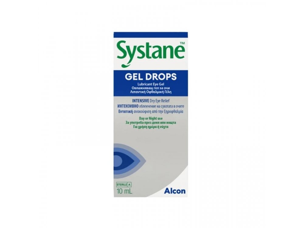 Systane Gel Drops Lubricant Eye Gel, Λιπαντικό Οφθαλμικό, 10ml