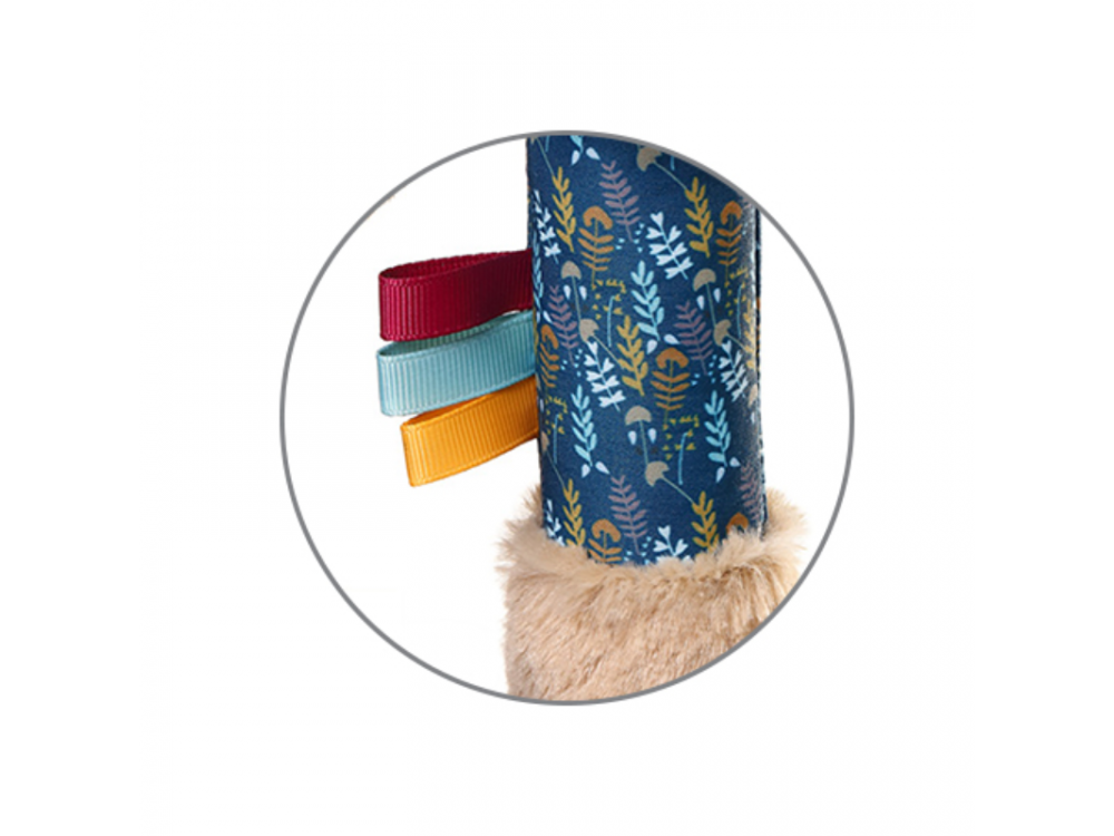 BabyOno: Μαλακό παιχνίδι squeaker με ήχο και μασητικό - Dog Willy, 1 τμχ