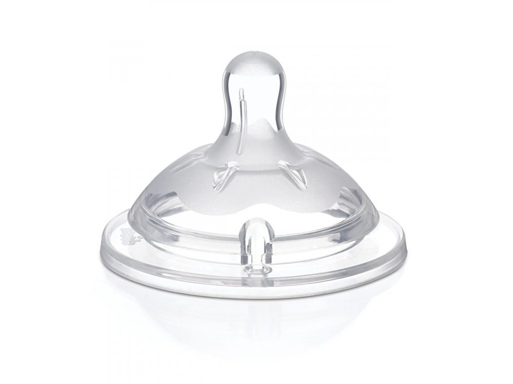 Chicco Natural Feeling, Θηλή 4m+, Ρυθμιζόμενης Ροής, 2τμχ