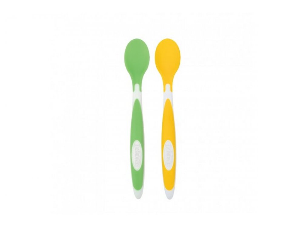 Dr. Brown's Soft-Tip Spoons, Μαλακά Κουταλάκια Ταΐσματος, 4m+, 2τμχ