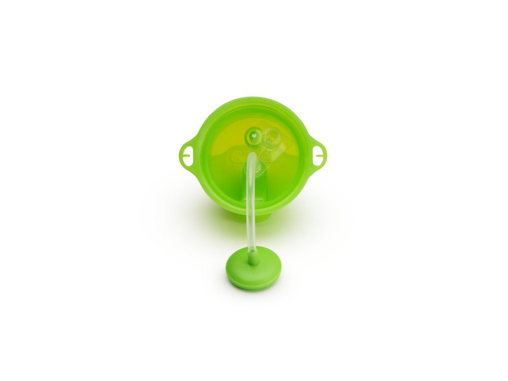 Munchkin Tip & Sip Straw Cup, Green 12m+, Εκπαιδευτικό κύπελλο με Καλαμάκι, Πράσινο, 296ml