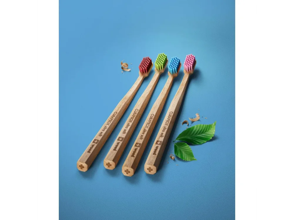 Curaprox CS 5460 Wood Ultra Soft, Ξύλινη Οδοντόβουρτσα Πολύ Μαλακή, 1τμχ