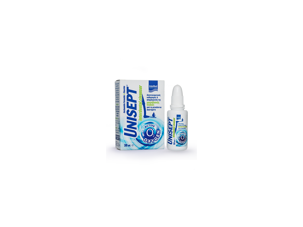 InterMed Unisept Interdental Cleanser, Γέλη για Καθαρισμό & Φροντίδα Μεσοδόντιων, 30ml
