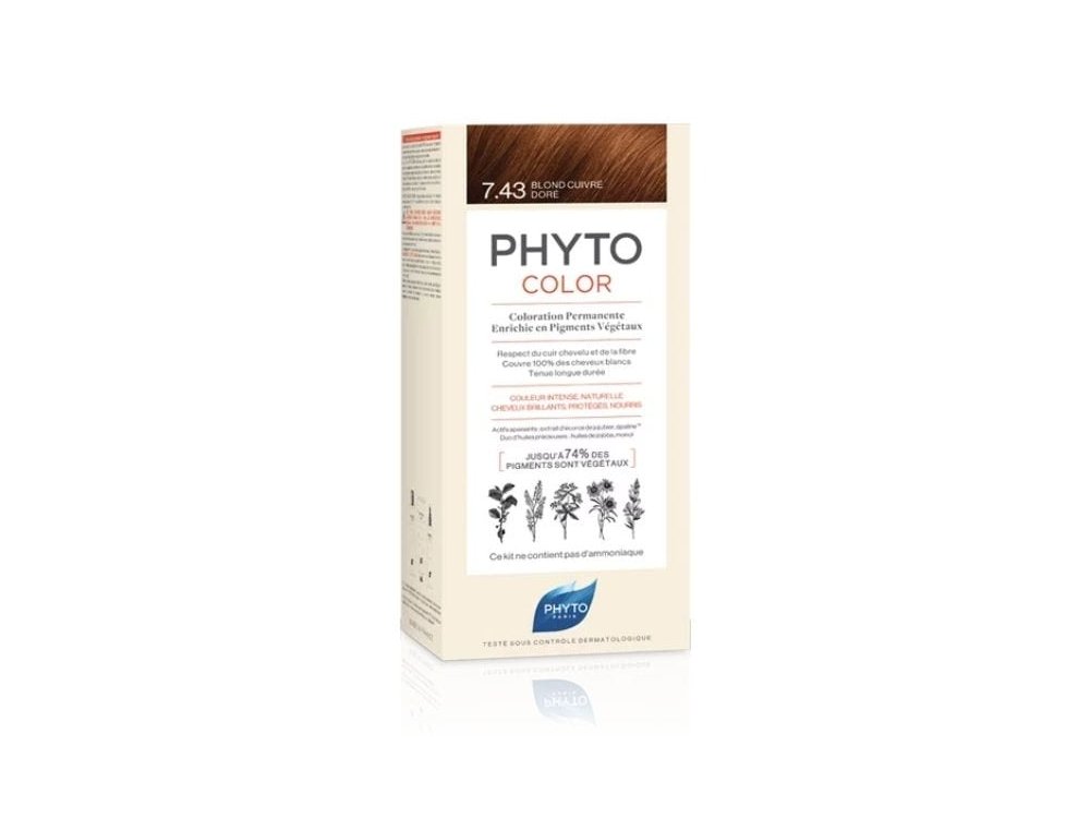 Phyto Color Copper Golden Blonde No7.43 Ξανθό  Χρυσοχάλκινο Μόνιμη Βαφή, 1τμχ