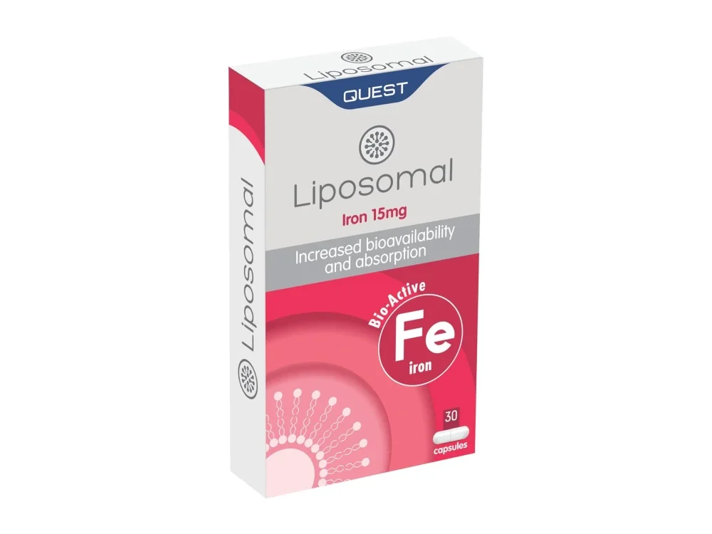 Quest Liposomal Iron 15mg, Λιποσωμικός Σίδηρος, 30caps