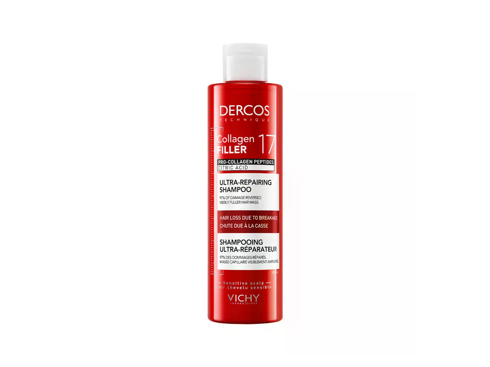 Vichy Dercos Collagen 17 Filler Σαμπουάν για Δράση κατά της Τριχόπτωσης και της Θραύσης των Μαλλιών 200ml