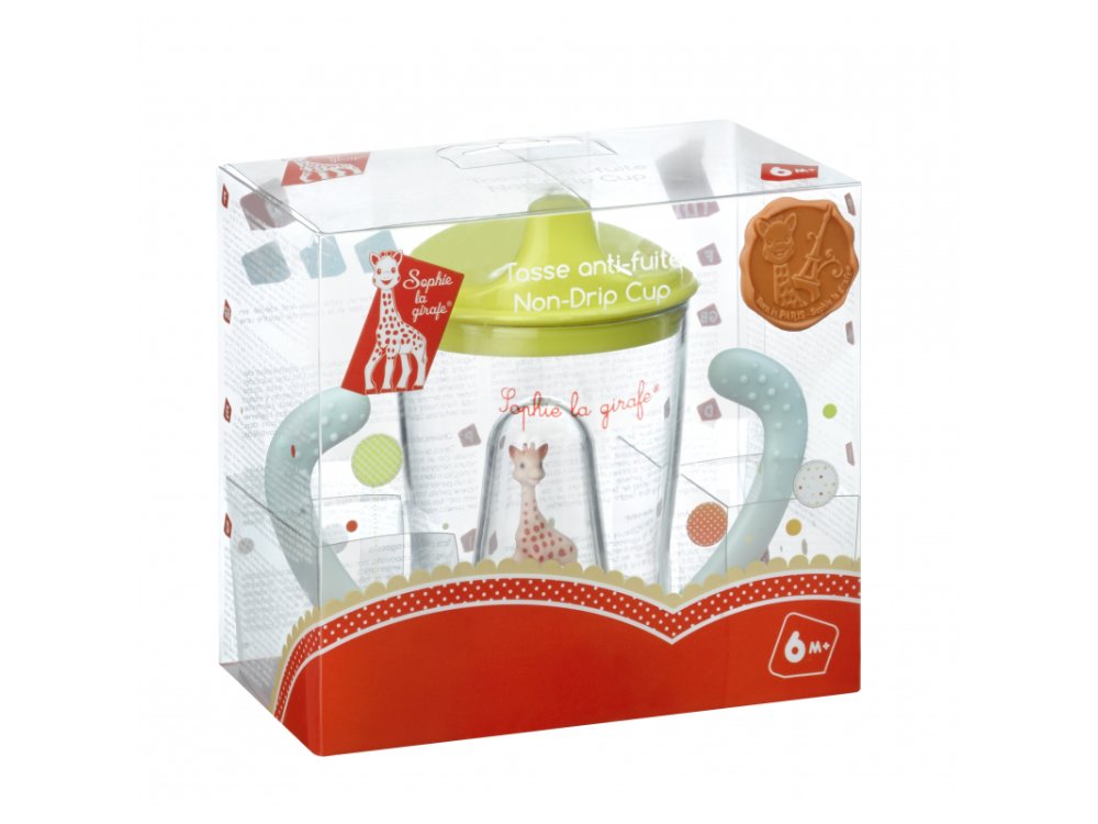 Sophie La Girafe Non spil Cup Mascotte, Σόφι η καμηλοπάρδαλη Εκπαιδευτικό Ποτήρι, 180ml