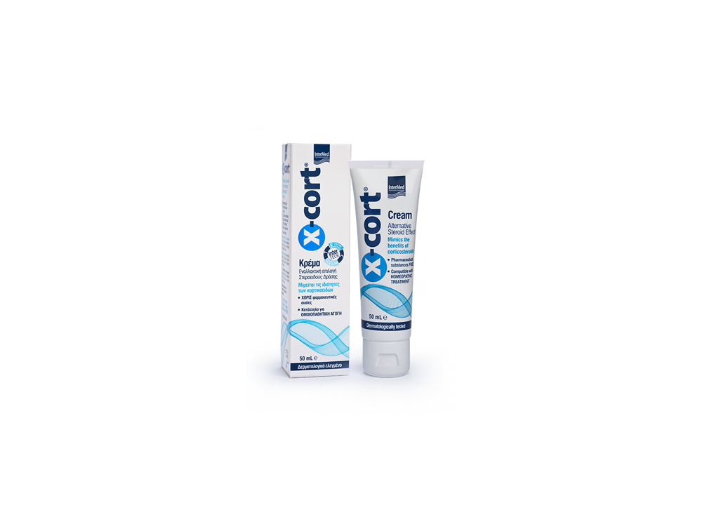 InterMed X-Cort Cream, Αντικνησμική Κρέμα Εναλλακτική των Κορτικοστεροειδών, 50ml