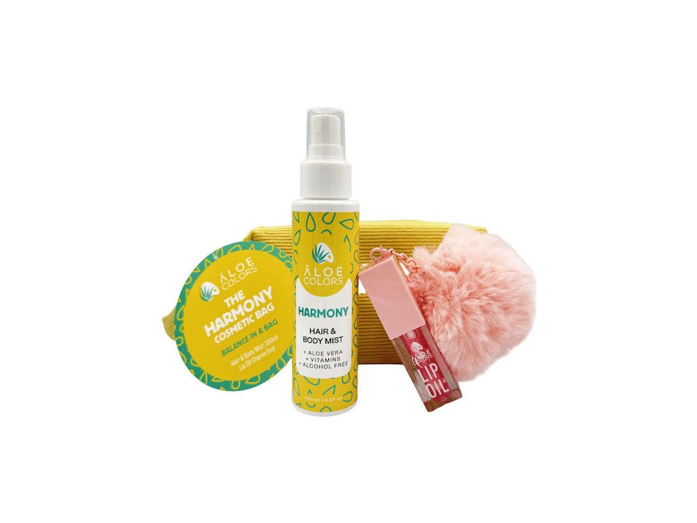 Aloe+Colors,The Harmony Bag, Hair & Body Mist 150ml & Lip Oil Charm 5ml, 1σετ