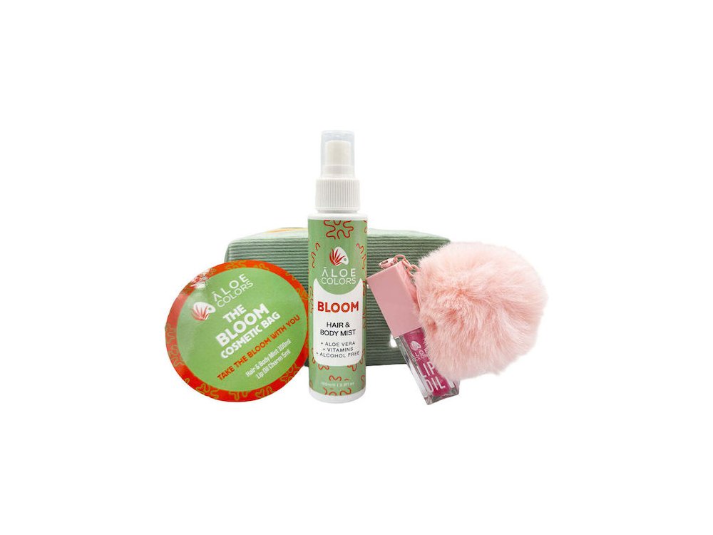 Aloe+Colors,The Bloom Bag, Hair & Body Mist 150ml & Lip Oil Charm 5ml, 1σετ