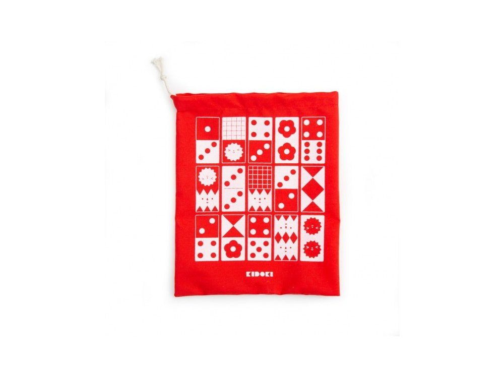 Kikkerland Kidoki Ξύλινο Ντόμινο για Παιδιά Topple Twist Dominoes, 1τμχ