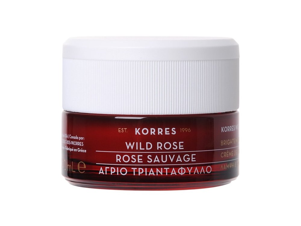 Korres Wild Rose Vitamin C, Κρέμα Προσώπου Άγριο Τριαντάφυλλο Λάμψη/ Πρώτες Ρυτίδες Ξηρές, 40ml