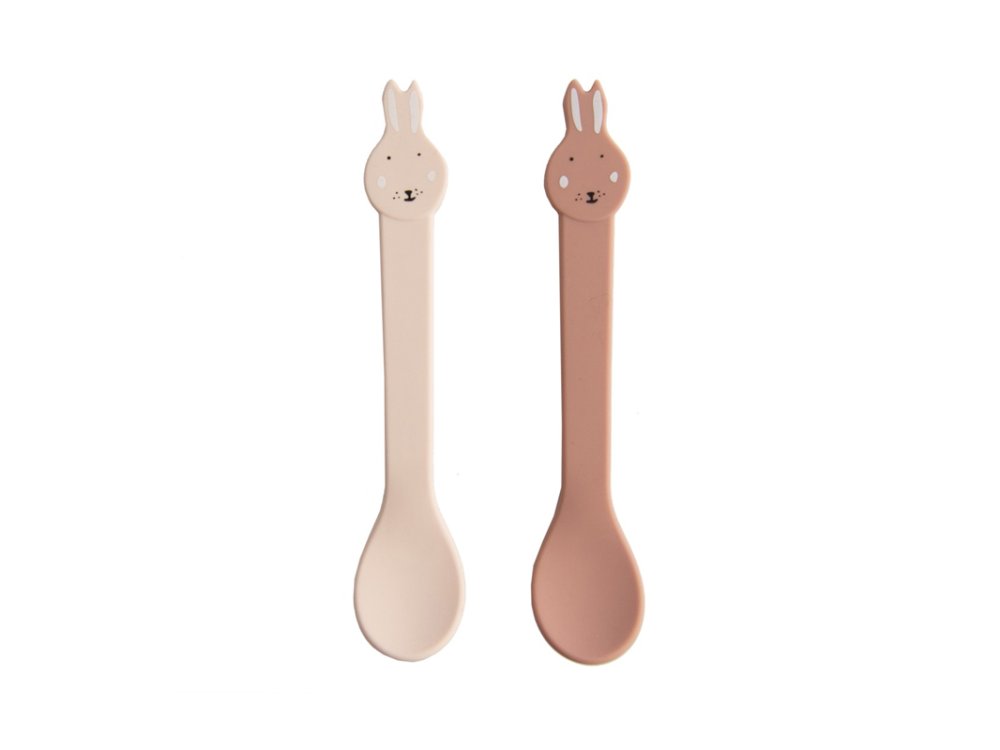 Trixie Silicone Spoon Mr.Rabbit, Κουτάλια Σιλικόνης, 4m+, Πακέτο 2τμχ