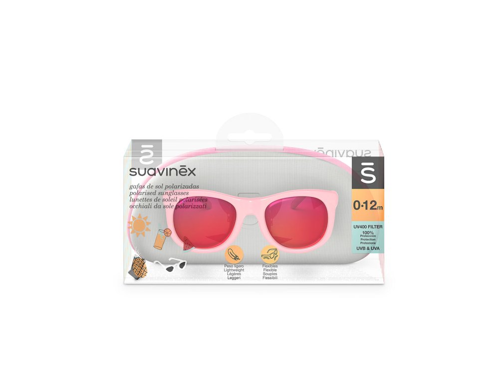 Suavinex Polarized Sunglasses, Γυαλιά ηλίου, Normal Pink, 0-12m, 1τμχ