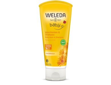 Weleda Baby Βρεφικό Σαμπουάν & Αφρόλουτρο Καλέντουλας, 200ml