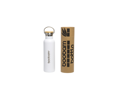 Boobam Bottle White, Ανοξείδωτο Μπουκάλι Θερμός Λευκό, 1lt