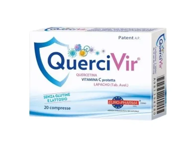 Bionat QuerciVir - Συμπλήρωμα διατροφής με κερσετίνη, Βιταμίνη C, Λαπάχο, 20 δισκία