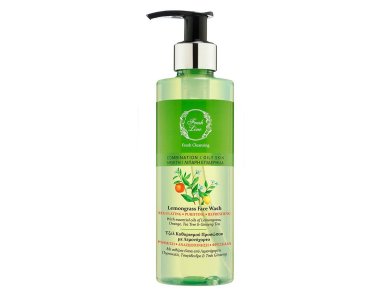 Fresh Line Lemongrass Face Wash, Λεμονόχορτο Ρυθμιστικό Τζελ Καθαρισμού  220ml