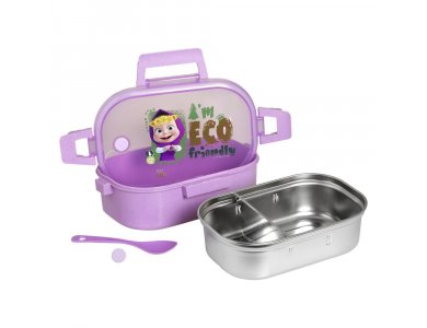 Ecolife Masha-Eco Friendly, Φαγητοδοχείο με Χώρισμα, 900ml