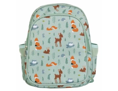 A Little Lovely Backpack Σακίδιο-Τσάντα Πλάτης με Ισοθερμική Θήκη, Forest Friends, 27x32εκ.