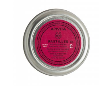 Apivita Pastilles, Παστίλιες με Bατόμουρο & Πρόπολη - 45gr