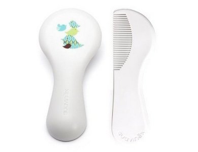 Suavinex Βρεφική Βούρτσα & Χτένα, Χρώμα Λευκό