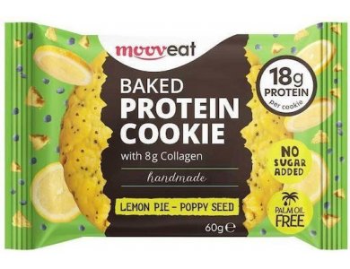 Mooveat, Baked Protein 30% Cookie Lemon Pie, Μπισκότο, 60gr
