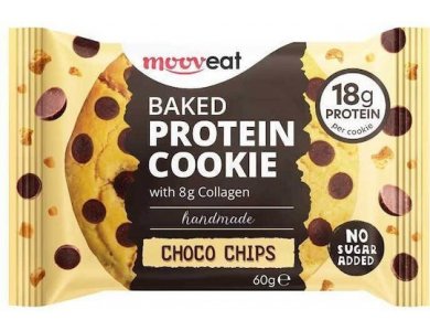 Mooveat, Baked Protein 30% Cookie Choco Chips, Μπισκότο, 60gr