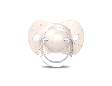 Suavinex Πιπίλα Σιλικόνης για 0-6 μηνών Physio με Θήκη Gold PInk, 1τμχ
