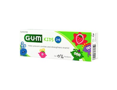 Gum Kids Toothpaste, Παιδική Οδοντόκρεμα Με Γεύση Φράουλα 2-6 Ετών, 50ml
