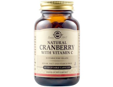 Solgar Natural Cranberry with Vitamin C, 60veg.caps