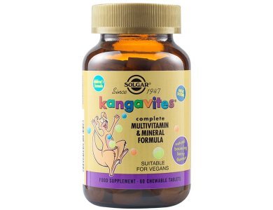 Solgar Kangavites Complete Multivitamin & Mineral Formula, 60chew. tabs