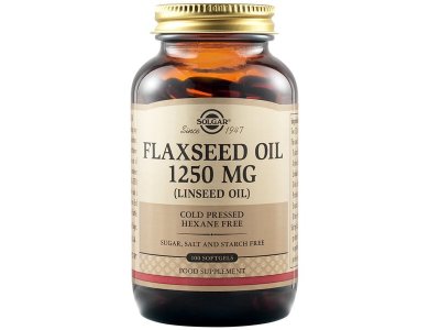 Solgar Flaxseed Oil 1250mg, 100softgels